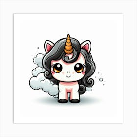 Cute Unicorn 270 Art Print