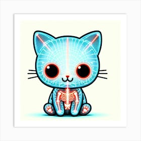 Feline Cat Creative Artwork Illustration 14 Art Print