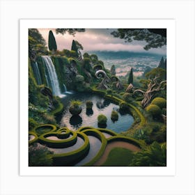 Garden In Florence Art Print