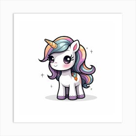 Cute Unicorn 25 Art Print