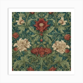 William Morris Inspired Artwork 6 Art Print