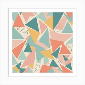 Abstract Triangles 10 Art Print