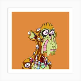 Zombie Monster Art Print