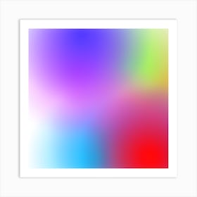 Brightly Colored Abstract Background Art Print