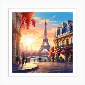 Paris Eiffel Tower 1 Art Print