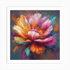 Flower Painting Art Print