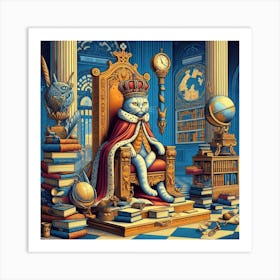 King Cat 1 Art Print