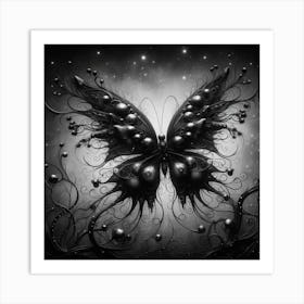 Black Butterfly 2 Art Print