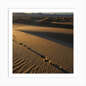 Footprints In The Sand Art Print