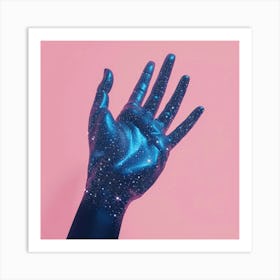 Hand With Stars Art Print