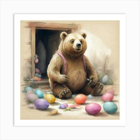 Easter Bear 4 Art Print