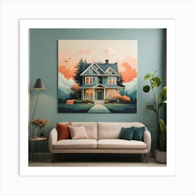 Default Create A Unique Wall Art Of Mention House 2 (1) Art Print