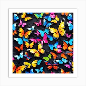 Colorful Butterflies 36 Art Print