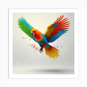 Colorful Parrot Art Print