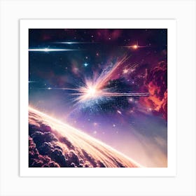 Space Explosion Art Print