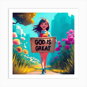 God Is Great 1 Art Print