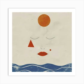 Face Of The Sea 3 Art Print