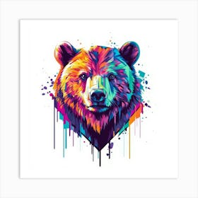 Colorful Bear 1 Art Print