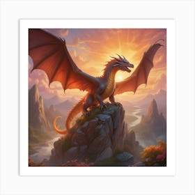 Dragon In The Sky 12 Art Print