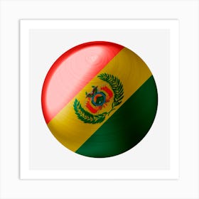Bolivia Flag Country National Art Print