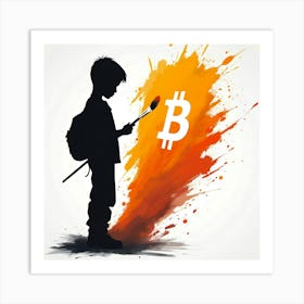 Bitcoin Painting 9 Art Print