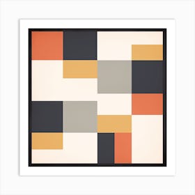 Squares home geometric Art Print