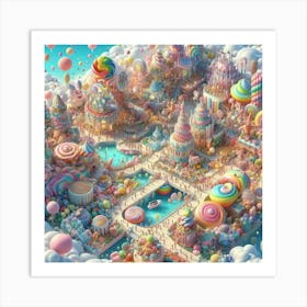 Candy City Art Print