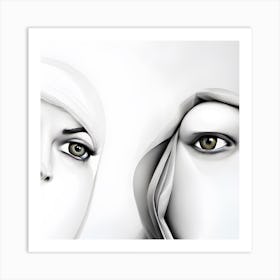 Two faced Art Print
