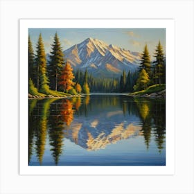 Mountain Reflected 1 Art Print