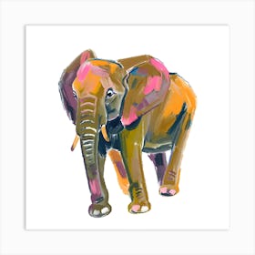 African Elephant 03 Art Print