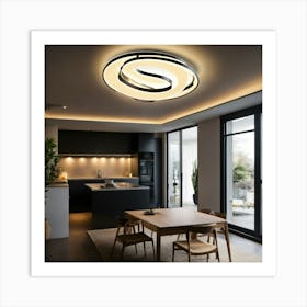 A Photo Of A Ceiling Light 2 Art Print