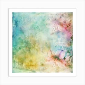 Abstract Floral Background Photo 1 Art Print