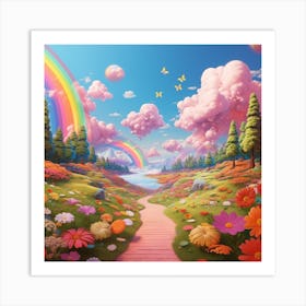 Rainbow Path Art Print
