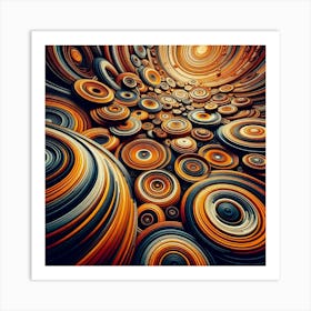 Abstract Spirals Art Print