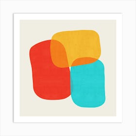 Colorful abstract shapes 15 Art Print