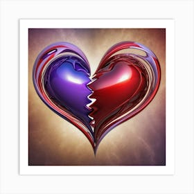 Broken Heart Art Print