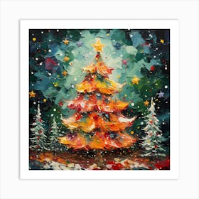 Vintage Christmas Canvas Art Print