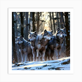 Wolf Pack 3 Art Print