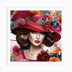 Red Hat Art Print