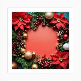 Christmas Wreath Art Print