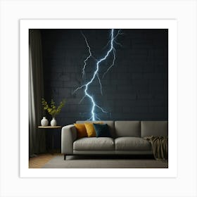 Default Create Unique Design Of Lightning Wall 0 Art Print