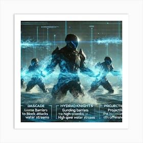 Cascade Sovereignty Scifi Hydroknight Abilities Art Print