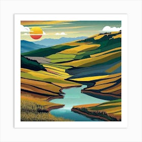 Scotland Landscape Art Print