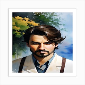 Trendy of A Man Art Print