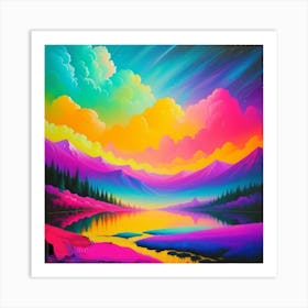 Rainbow In The Sky Art Print