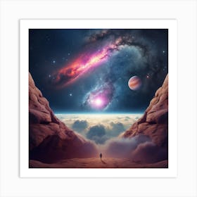 Space Landscape 2 Art Print