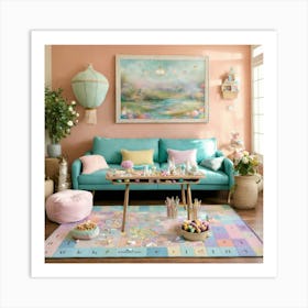 Shabby Chic Dreamy Mist Pastel Junk Journals The G (4) Art Print