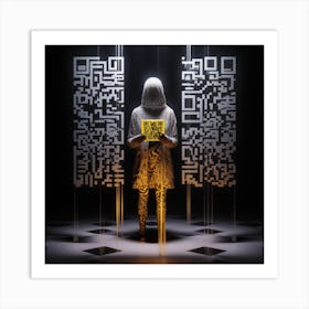 Qr Code Art Print