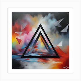 Abstract Triangle Art Print