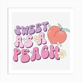 Sweet Asa Peach Art Print